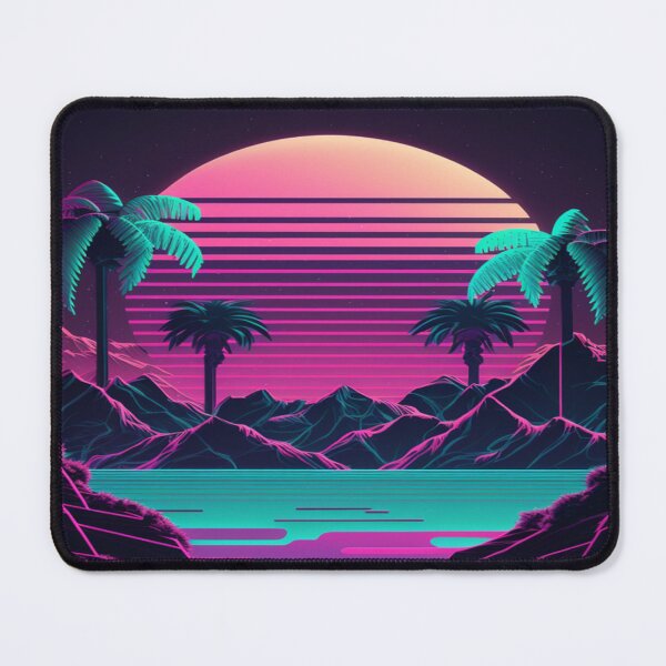 Item preview, Sunset and Palmtrees In The Sunset - Synthwave Style designed and sold by Unwind-Art-Work.