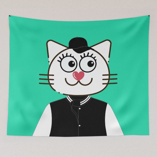 Item preview, White cat designed and sold by GasconyPassion.