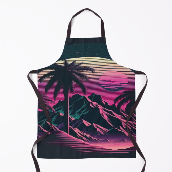 Item preview, Moon,Sunset and Palmtrees In The Sunset - Synthwave Style designed and sold by Unwind-Art-Work.