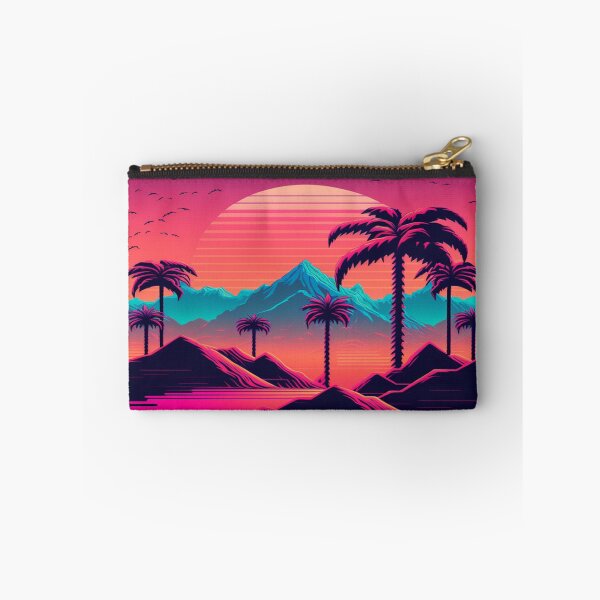 Item preview, Sunset and Palmtrees In The Sunset - Synthwave Style designed and sold by Unwind-Art-Work.