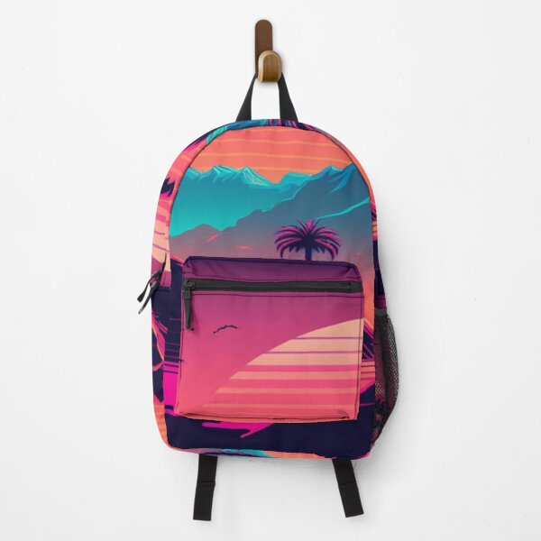Item preview, Sunset and Palmtrees In The Sunset - Synthwave Style designed and sold by Unwind-Art-Work.