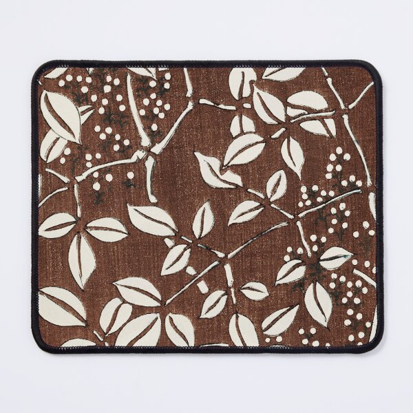 Item preview, Elegant Simplicity: Japanese Leaf Pattern in Brown and White designed and sold by EmeraldeaArt.