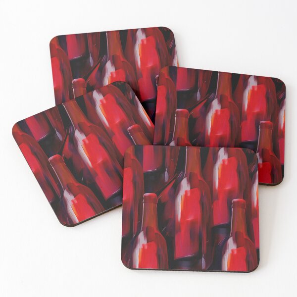Item preview, Red Wine Bottle Abstract Art  designed and sold by SOMM DIGI ART .