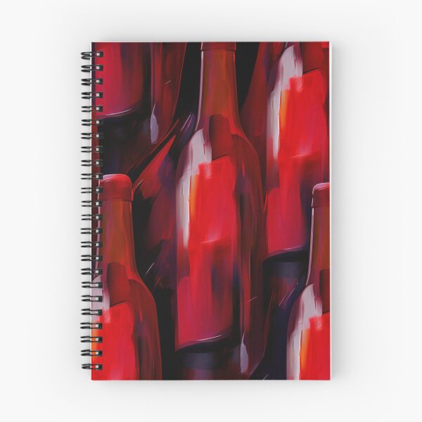 Item preview, Red Wine Bottle Abstract Art  designed and sold by Alper Billik.