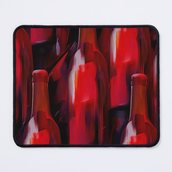Item preview, Red Wine Bottle Abstract Art designed and sold by SOMM DIGI ART .