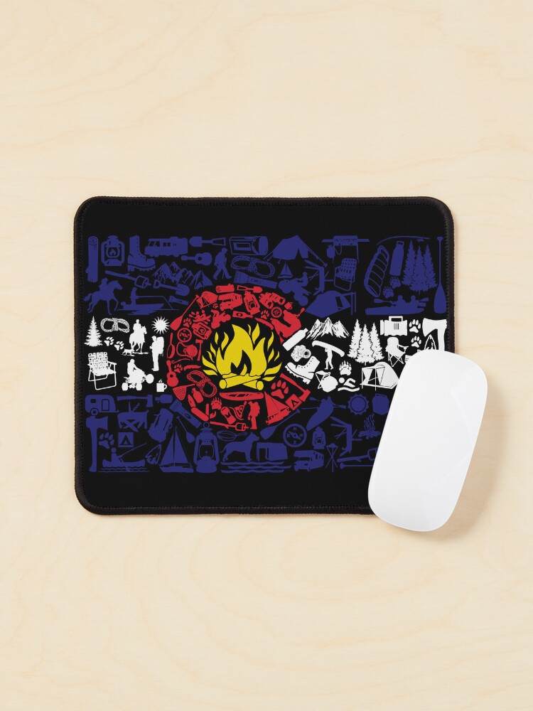 Thumbnail 1 of 5, Mouse Pad, Colorado Caliber Camping Flag designed and sold by wolftever.