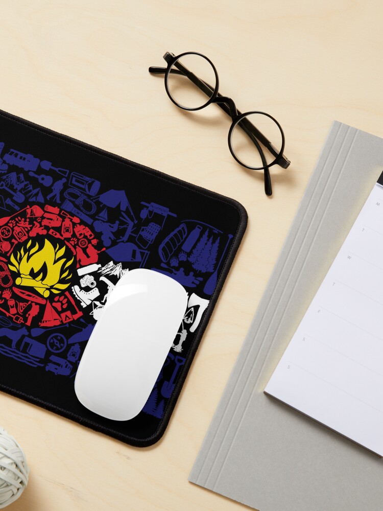 Thumbnail 3 of 5, Mouse Pad, Colorado Caliber Camping Flag designed and sold by wolftever.