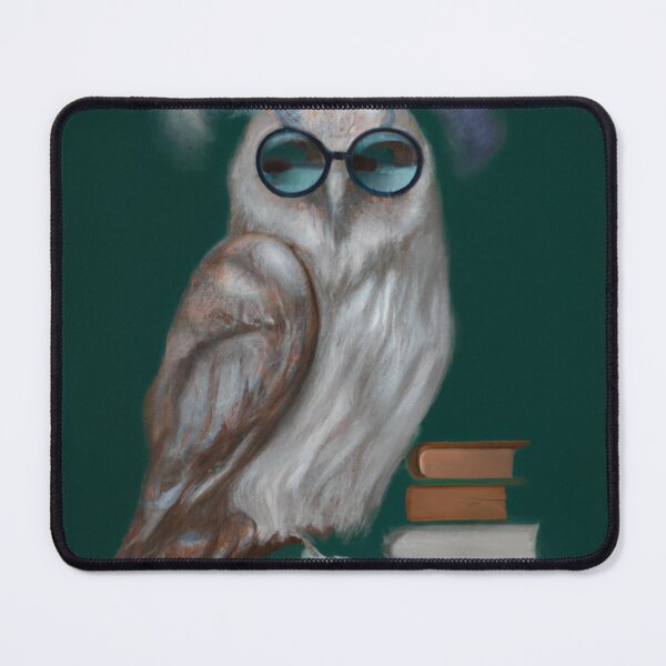 Item preview, Cute Looking Librarian Owl designed and sold by MerchGiants.