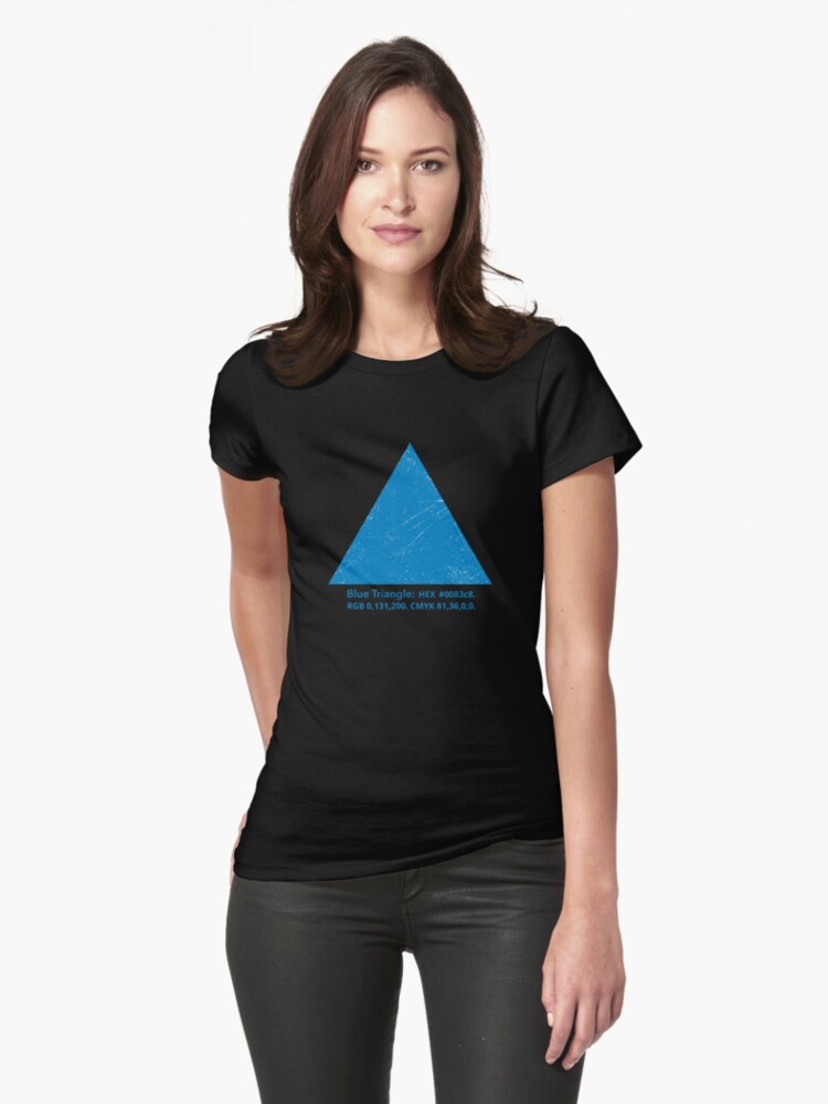 for T-Shirt Symbologee Fitted Blue Sale by Redbubble | Triangle\