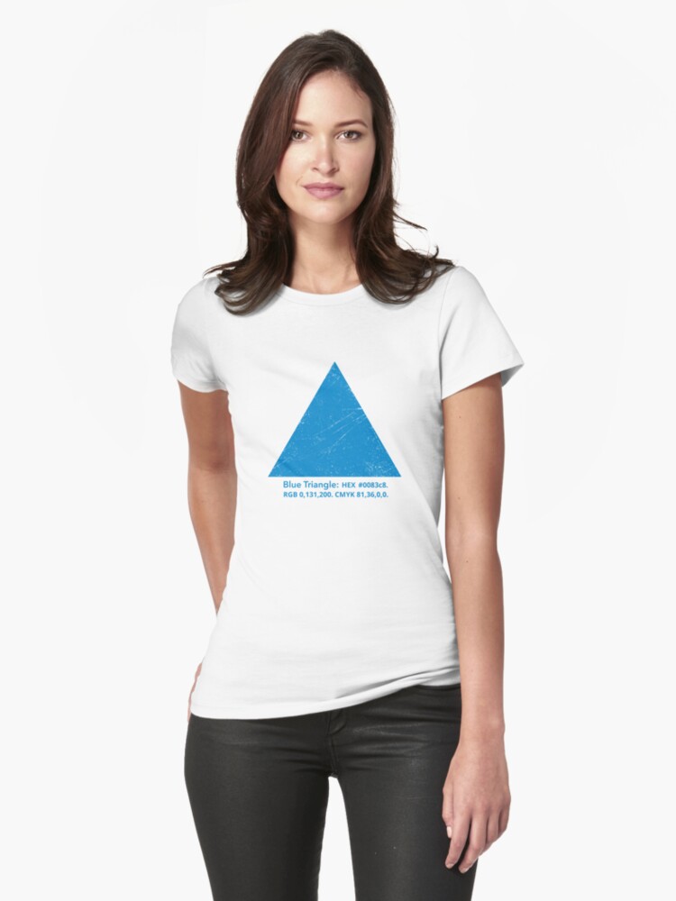 Sale Blue Redbubble T-Shirt Symbologee Fitted by | Triangle\