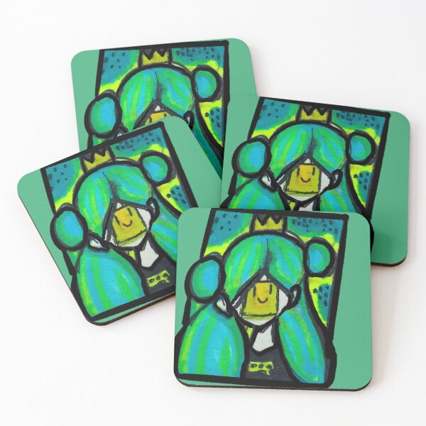 Item preview, Anime Girl Yellow Paper Masking - Neurodivergent designed and sold by jolabrese.
