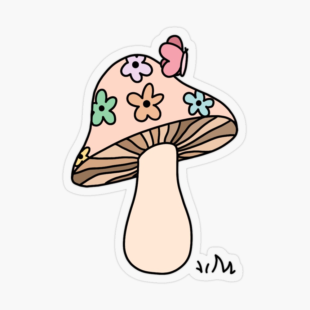 flower mushroom  Sticker for Sale by Joslyn Rinnels