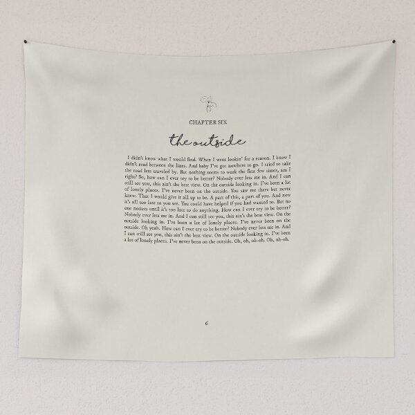 Item preview, The Outside Lyrics designed and sold by queseraseraa.