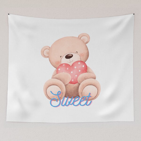 Item preview, Sweet Teddy Bear with Heart designed and sold by BoomBoomBaby.
