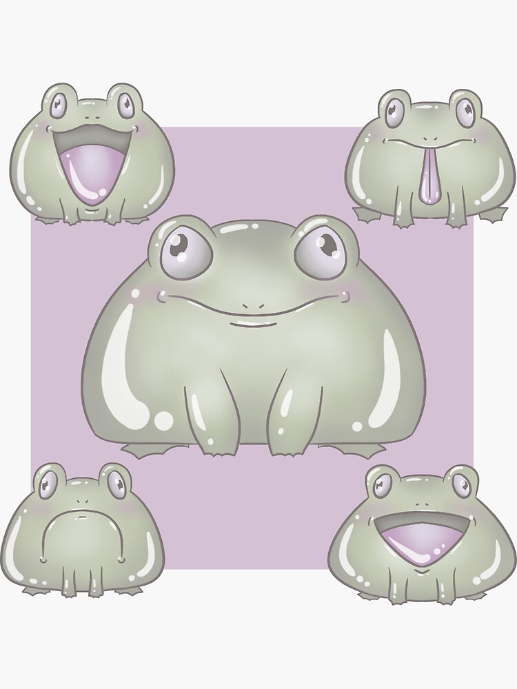 Mood Frog Sticker for Sale by ShenGeomiArt