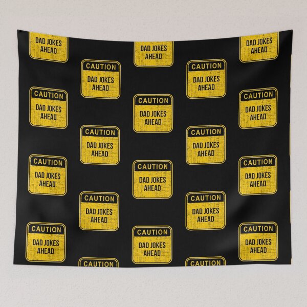 Item preview, Caution Dad Jokes Ahead - Dad Jokes designed and sold by Jalib.