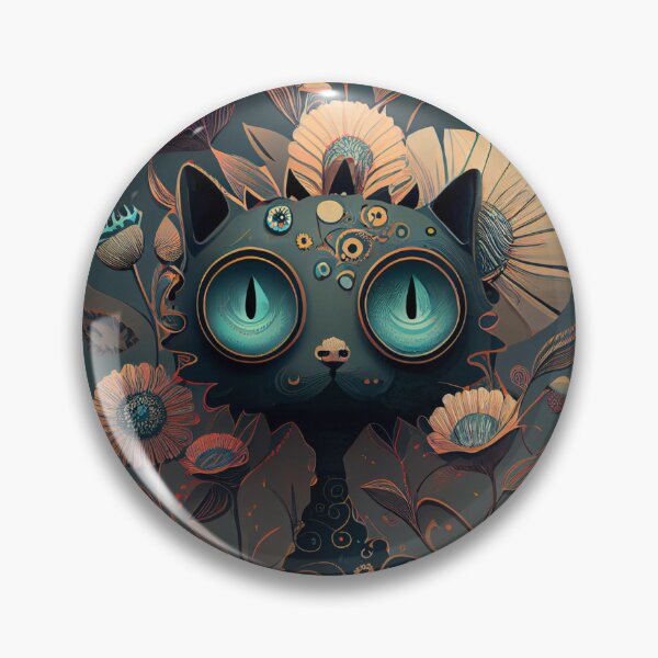 Item preview, Surreal Cat Flower Portrait designed and sold by Zissou92.