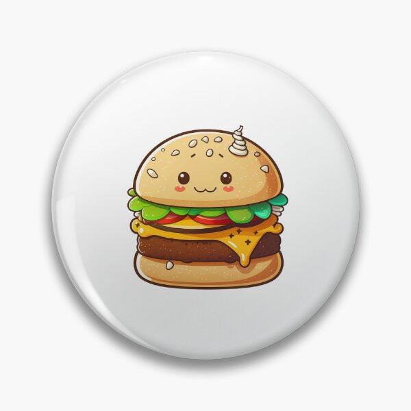 Item preview, Cute Cheeseburger - Kawaii Food designed and sold by Imwa.