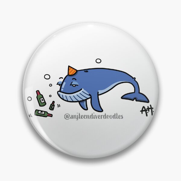 Item preview, Befuddled Blue Whale designed and sold by anjleendiver.