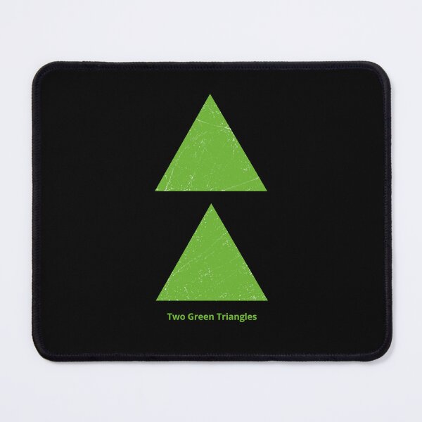 Item preview, Two Green Triangles designed and sold by Symbologee.