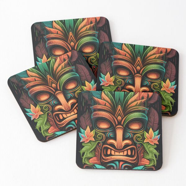 Item preview, Tropical Polynesian Tiki Mask designed and sold by RK - Shop.