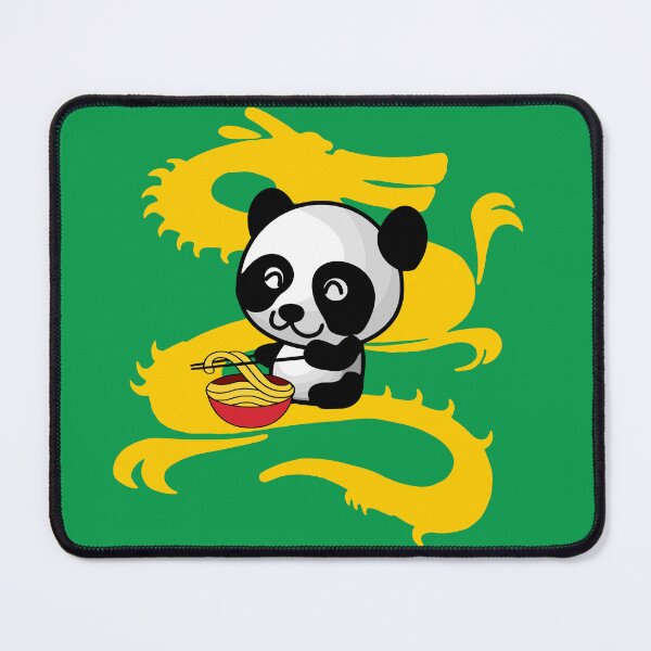 Item preview, Cute Panda Noodles with Dragon Background designed and sold by gorilla-tees.