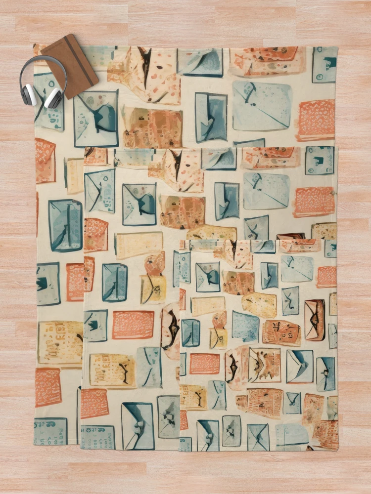 Thumbnail 5 of 6, Throw Blanket, Modern Abstract Pattern designed and sold by FireScreen.