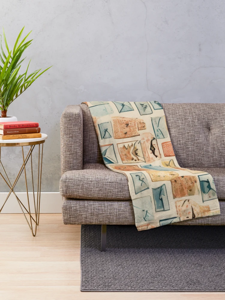 Thumbnail 2 of 6, Throw Blanket, Modern Abstract Pattern designed and sold by FireScreen.