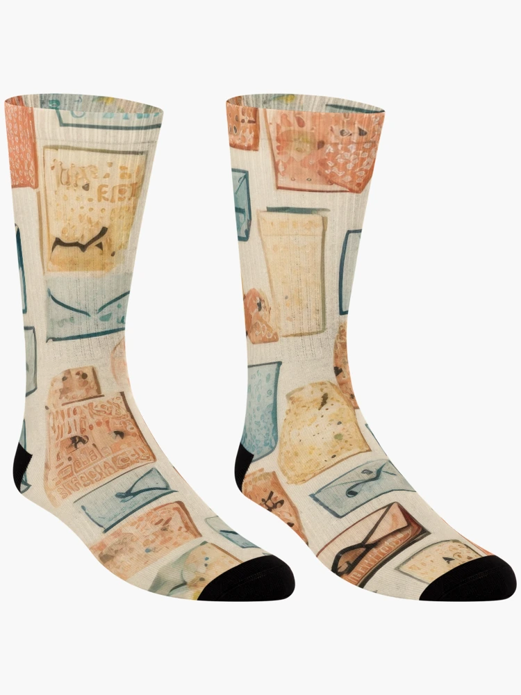 Thumbnail 3 of 5, Socks, Modern Abstract Pattern designed and sold by FireScreen.