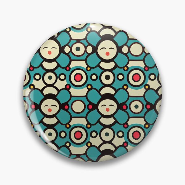 Item preview, Cute Daisy Pattern in White, Green and Yellow  designed and sold by Fine Prints.