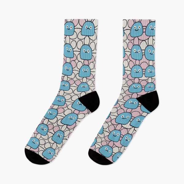Item preview, Sweet Daisy Pattern With Cute Faces designed and sold by Fine Prints.