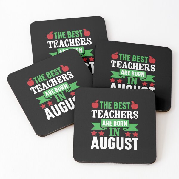 Item preview, THE BEST TEACHERS ARE BORN IN AUGUST designed and sold by SticerOcean.
