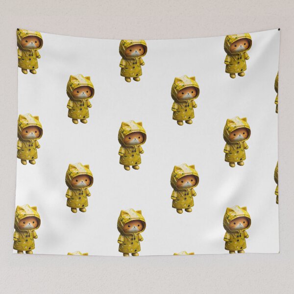 Item preview, Lost in the Rainforest - Kawaii Cartoon Raincoat Kitty designed and sold by kfir marco.