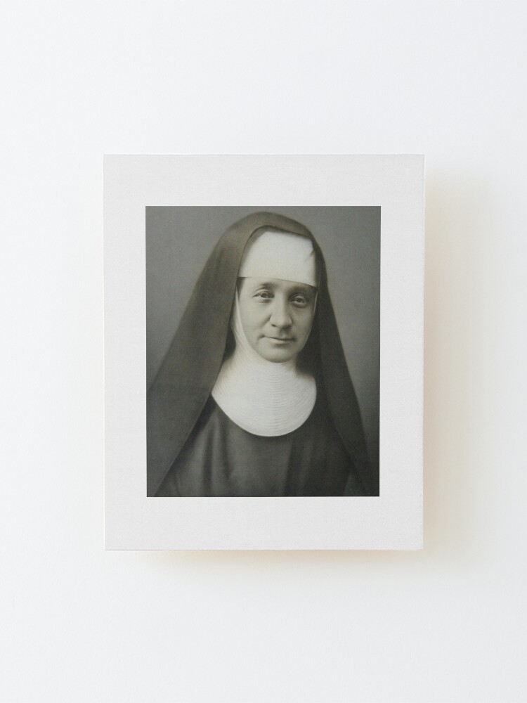 Saint Scholastica Wood Panel Print