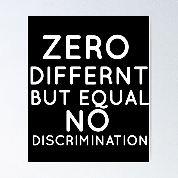 Item preview, Zero Discrimination (White Version) - Zero Discrimination Day designed and sold by YasserMch.