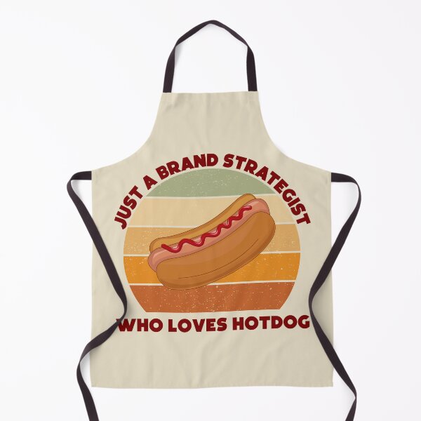 Item preview, Just a brand strategist who loves hotdog, dark text, funny hotdog lovers, brand strategist job ,brand strategist humor, joke, meme, foodie worker, funny food lover sayings designed and sold by SGS-.