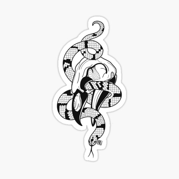 The Owl & The Snake Sticker