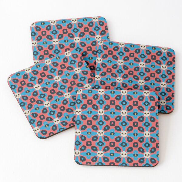 Item preview, Cute Flower Pattern in White, Pink, Blue and Yellow  designed and sold by Fine Prints.