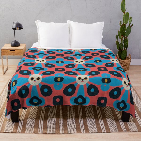 Item preview, Cute Flower Pattern in White, Pink, Blue and Yellow  designed and sold by Fine Prints.