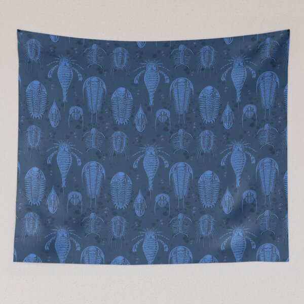 Item preview, Blue Trilobite Pattern designed and sold by Naturascopia.