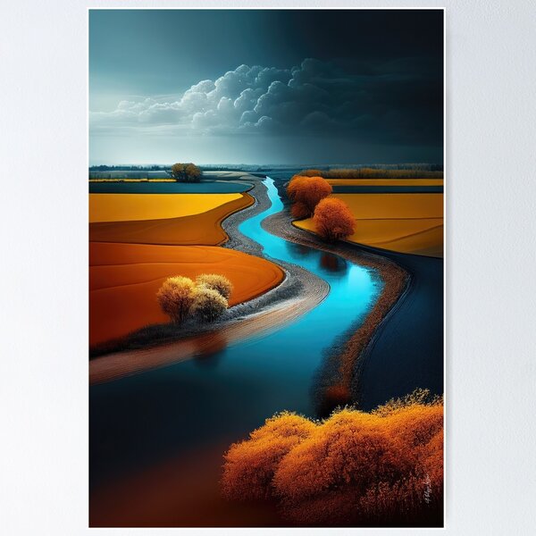 Item preview, Discover the magic of the French fields - wall art designed and sold by Bird Design.