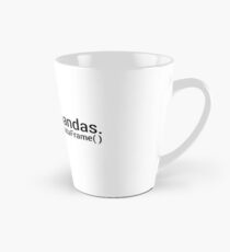 Taza cónica Yo juego con pandas