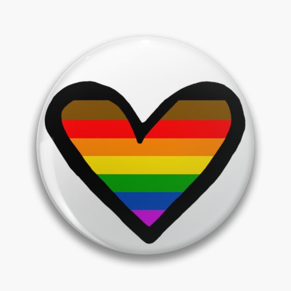 Item preview, Asymmetrical Heart POC Inclusive Pride Flag Logo designed and sold by TheLucyBee21.