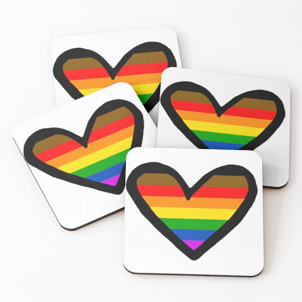 Item preview, Asymmetrical Heart POC Inclusive Pride Flag Logo designed and sold by TheLucyBee21.