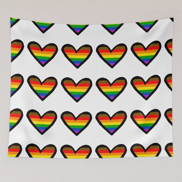 Item preview, Asymmetrical Heart POC Inclusive Pride Flag Logo designed and sold by TheLucyBee21.