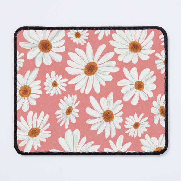 Item preview, Whimsical White Daisy Coral Pattern designed and sold by thegreenartist.