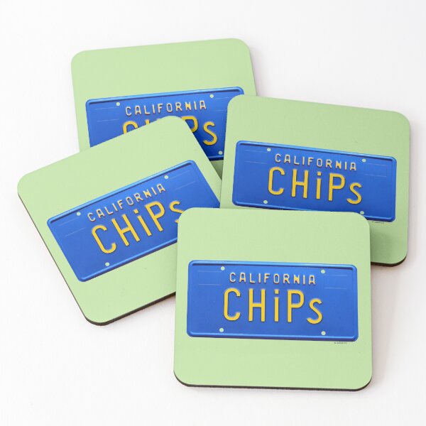 Item preview, CHIPS California 1970s Blue License Plate designed and sold by hotroddude.