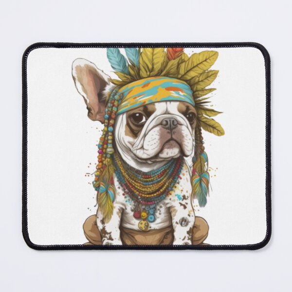 Item preview, Frenchie the Tribal Leader French Bulldog designed and sold by PetsEnough.