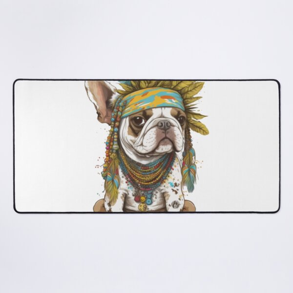 Item preview, Frenchie the Tribal Leader French Bulldog designed and sold by PetsEnough.