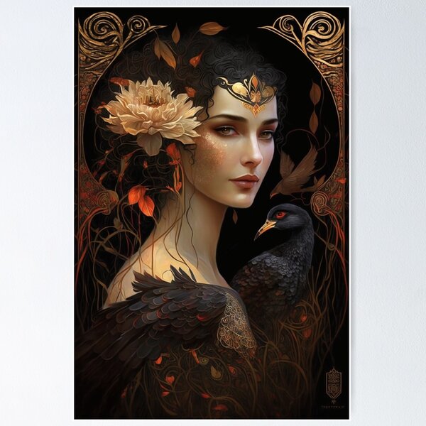 Item preview, Art Deco Bird Woman designed and sold by XCentric00.